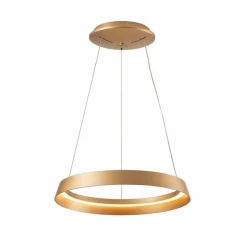 Lampes Dorées-Luminaires Steinhauer Ringlux Suspension LED Or, 1 lumière