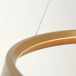 Lampes Dorées-Luminaires Steinhauer Ringlux Suspension LED Or, 1 lumière