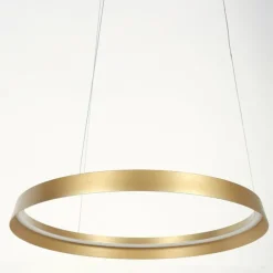 Lampes Dorées-Luminaires Steinhauer Ringlux Suspension LED Or, 1 lumière