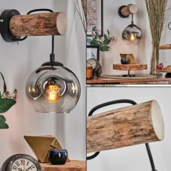 hofstein Ripoll Applique murale Écru, Noir, 1 lumière