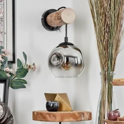 hofstein Ripoll Applique murale Écru, Noir, 1 lumière