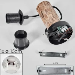 hofstein Ripoll Applique murale Écru, Noir, 1 lumière