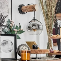 hofstein Ripoll Applique murale Écru, Noir, 1 lumière