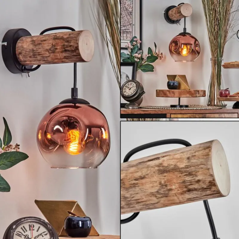 hofstein Ripoll Applique murale Écru, Noir, 1 lumière