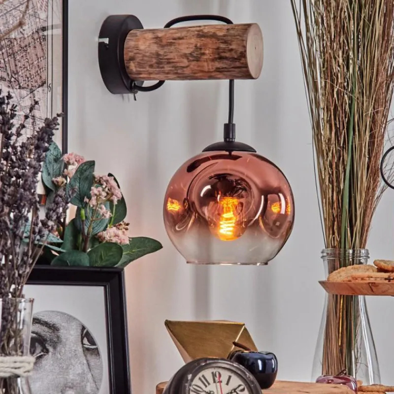 hofstein Ripoll Applique murale Écru, Noir, 1 lumière