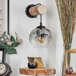 hofstein Ripoll Applique murale Écru, Noir, 1 lumière