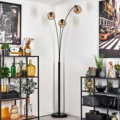 hofstein Ripoll Lampadaire Ambre, 3 lumières