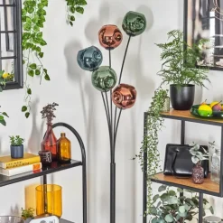 hofstein Ripoll Lampadaire Bleu, Vert, Cuivré, 5 lumières