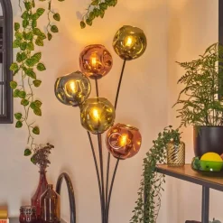 hofstein Ripoll Lampadaire Bleu, Vert, Cuivré, 5 lumières