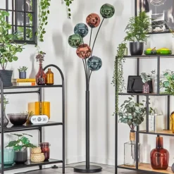 hofstein Ripoll Lampadaire Bleu, Vert, Cuivré, 6 lumières