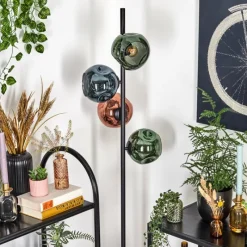 hofstein Ripoll Lampadaire Bleu, Vert, Cuivré, 4 lumières