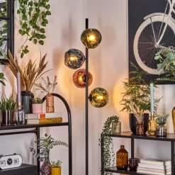 hofstein Ripoll Lampadaire Bleu, Vert, Cuivré, 4 lumières