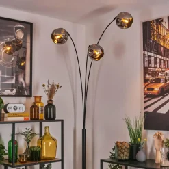 hofstein Ripoll Lampadaire Chrome, 3 lumières