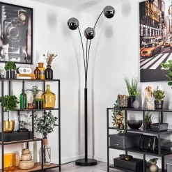 hofstein Ripoll Lampadaire Chrome, 3 lumières