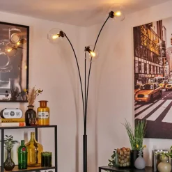 hofstein Ripoll Lampadaire Clair, 3 lumières