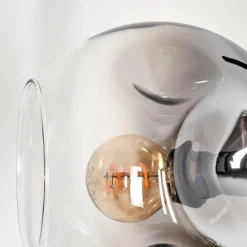 hofstein Ripoll Lampadaire Clair, Fumé, 3 lumières