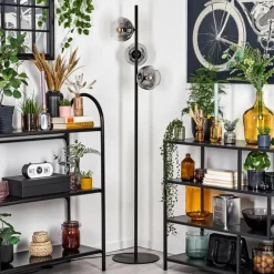 hofstein Ripoll Lampadaire Clair, Fumé, 3 lumières