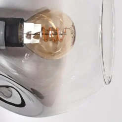 Suspension Verre Fumé-hofstein Ripoll Lampadaire Clair, Fumé, 4 lumières