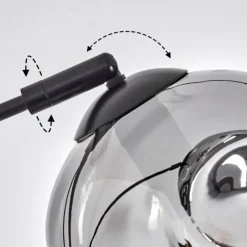 hofstein Ripoll Lampadaire Fumé, 3 lumières