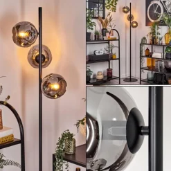 Suspension Verre Fumé-hofstein Ripoll Lampadaire Fumé, 3 lumières