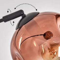 hofstein Ripoll Lampadaire Noir, 3 lumières