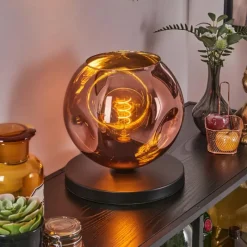 hofstein Ripoll Lampe à poser Cuivré, 1 lumière