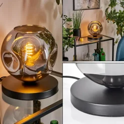 Suspension Verre Fumé-hofstein Ripoll Lampe à poser Fumé, 1 lumière