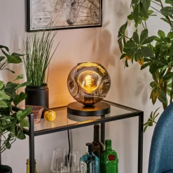 Suspension Verre Fumé-hofstein Ripoll Lampe à poser Fumé, 1 lumière