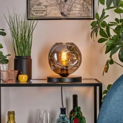 Suspension Verre Fumé-hofstein Ripoll Lampe à poser Fumé, 1 lumière