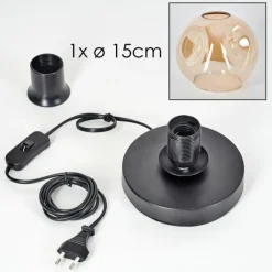 hofstein Ripoll Lampe à poser Noir, 1 lumière