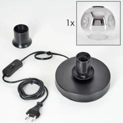 hofstein Ripoll Lampe à poser Noir, 1 lumière