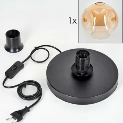 hofstein Ripoll Lampe à poser Noir, 1 lumière