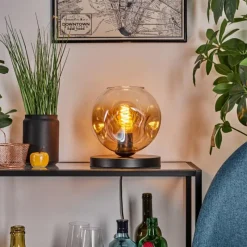 hofstein Ripoll Lampe à poser Noir, 1 lumière