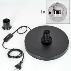 hofstein Ripoll Lampe à poser Noir, 1 lumière