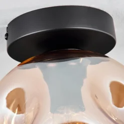 hofstein Ripoll Plafonnier Ambre, Clair, 1 lumière