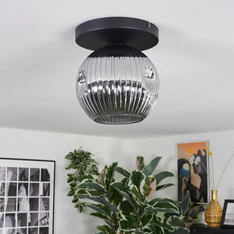 hofstein Ripoll Plafonnier, Boule lumineuse Fumé, 1 lumière