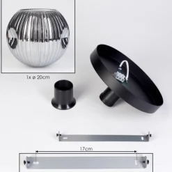 hofstein Ripoll Plafonnier, Boule lumineuse Fumé, 1 lumière