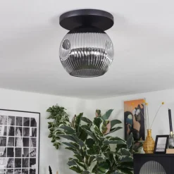 hofstein Ripoll Plafonnier, Boule lumineuse Fumé, 1 lumière