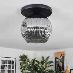 hofstein Ripoll Plafonnier, Boule lumineuse Fumé, 1 lumière