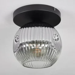 hofstein Ripoll Plafonnier, Boule lumineuse Clair, Fumé, 1 lumière