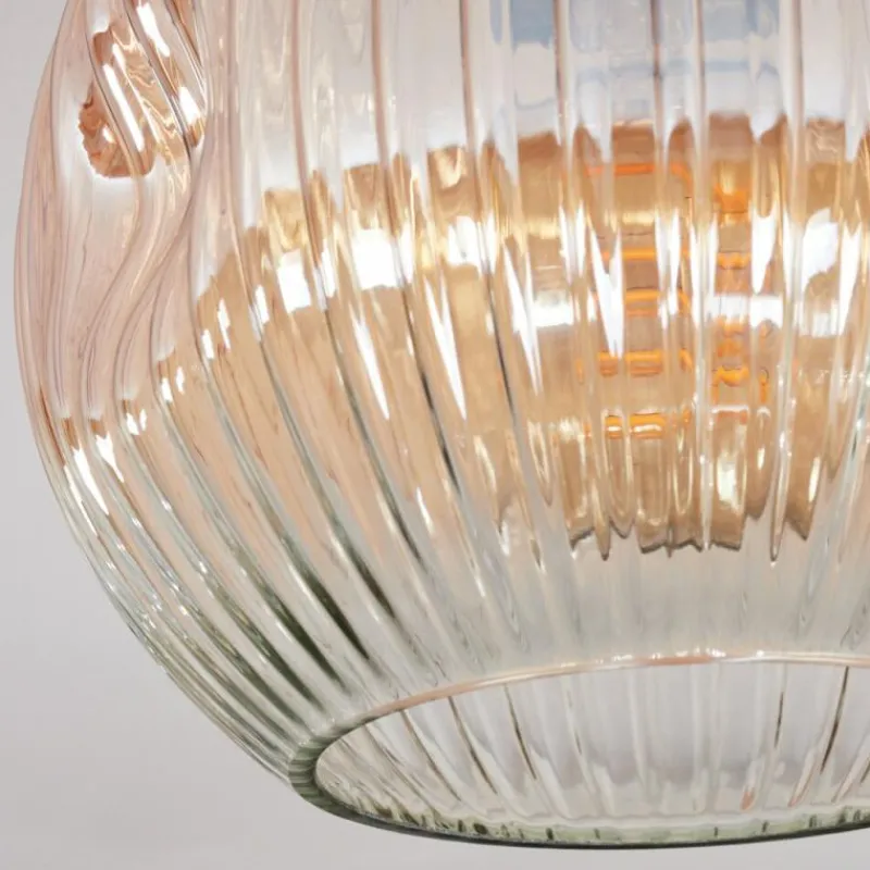 hofstein Ripoll Plafonnier, Boule lumineuse Ambre, Clair, 1 lumière