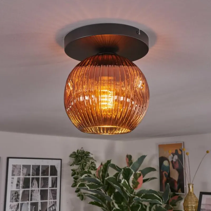 Lampes À Boules-hofstein Ripoll Plafonnier, Boule lumineuse Cuivré, 1 lumière