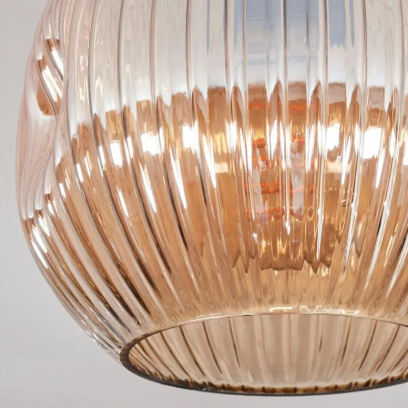 hofstein Ripoll Plafonnier, Boule lumineuse Ambre, 1 lumière