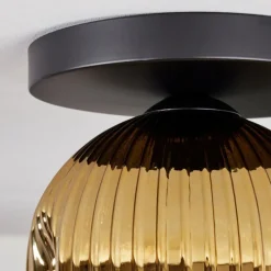 Lampes Dorées-hofstein Ripoll Plafonnier, Boule lumineuse Or, Clair, 1 lumière