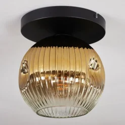 Lampes Dorées-hofstein Ripoll Plafonnier, Boule lumineuse Or, Clair, 1 lumière