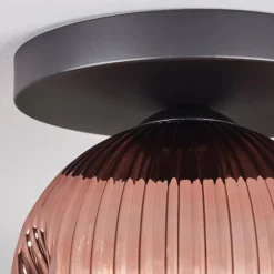 hofstein Ripoll Plafonnier, Boule lumineuse Clair, Cuivré, 1 lumière