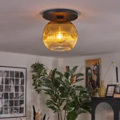 Lampes Dorées-hofstein Ripoll Plafonnier, Boule lumineuse Or, Clair, 1 lumière