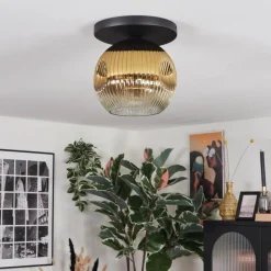 Lampes Dorées-hofstein Ripoll Plafonnier, Boule lumineuse Or, Clair, 1 lumière