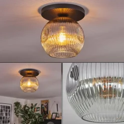 hofstein Ripoll Plafonnier, Boule lumineuse Fumé, 1 lumière