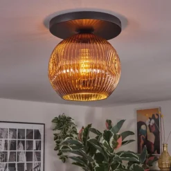 hofstein Ripoll Plafonnier, Boule lumineuse Cuivré, 1 lumière